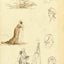 Study of Heads, Figures, and Foliage 1802 by Friedrich Art Print (6 Sizes)