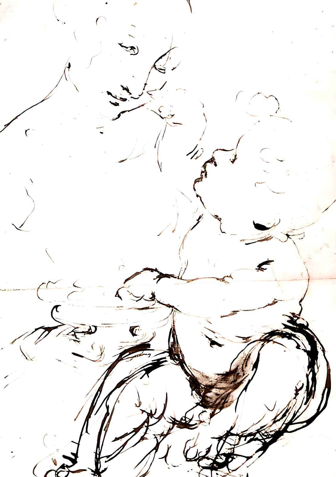 Study for the Madonna with the Fruit Bowl 1478 by da Vinci Art Print (2 Sizes)