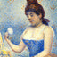 Study for Young Woman Powdering Herself 1890 by Seurat Art Print (6 Sizes)