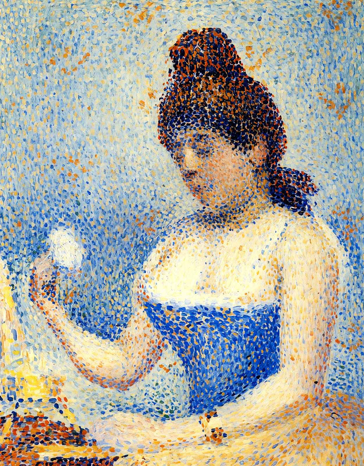 Study for Young Woman Powdering Herself 1890 by Seurat Art Print (6 Sizes)