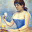 Study for Young Woman Powdering Herself 1890 by Seurat Art Print (6 Sizes)
