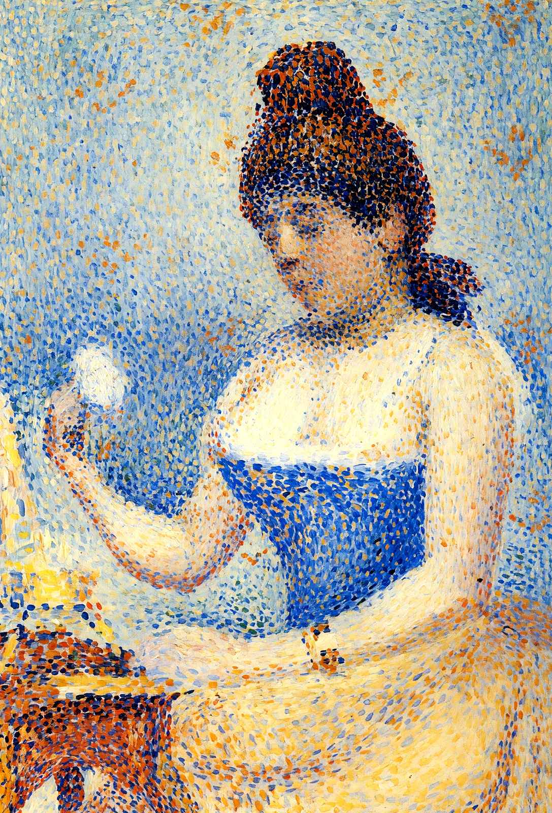 Study for Young Woman Powdering Herself 1890 by Seurat Art Print (6 Sizes)
