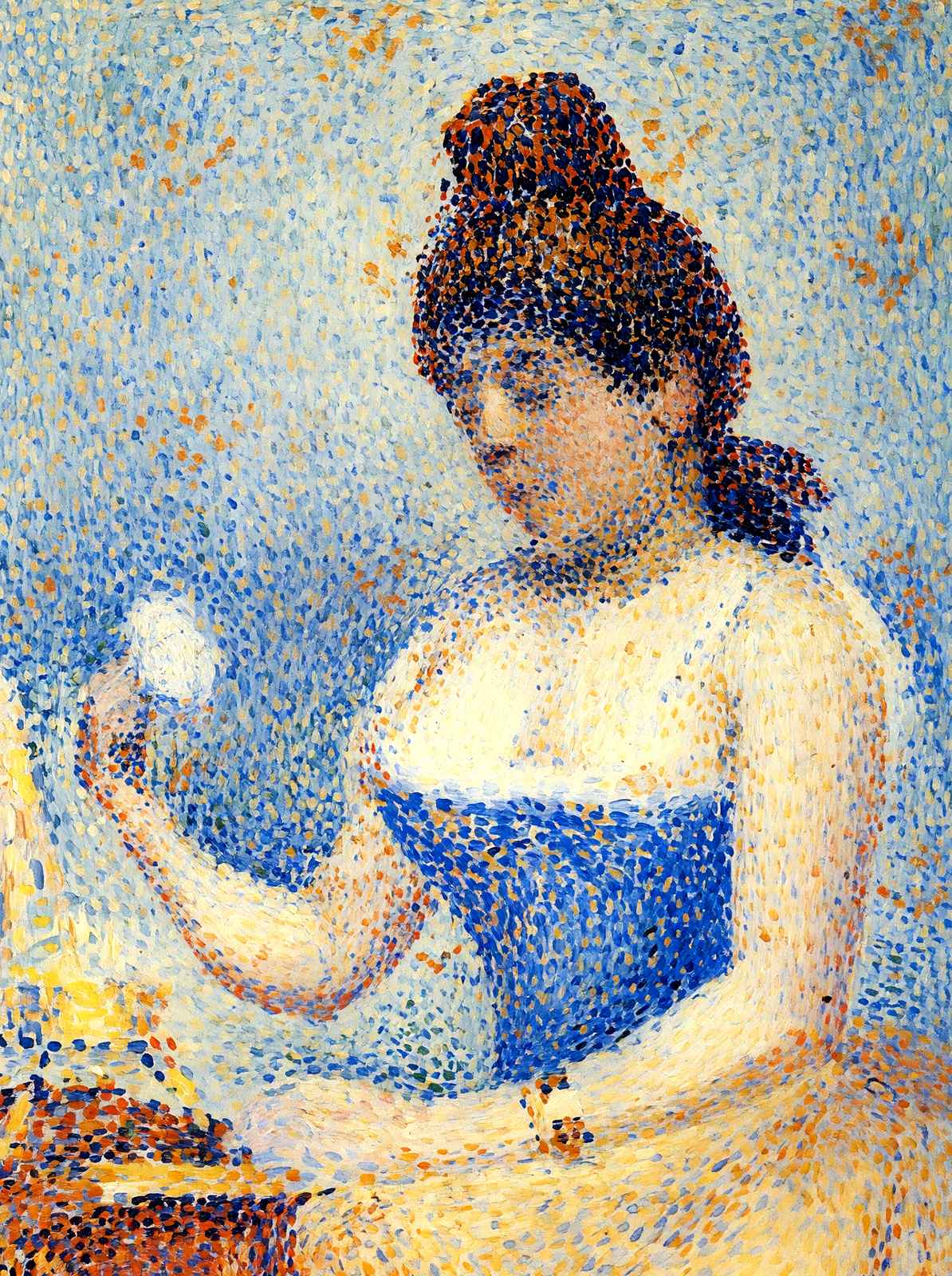 Study for Young Woman Powdering Herself 1890 by Seurat Art Print (6 Sizes)