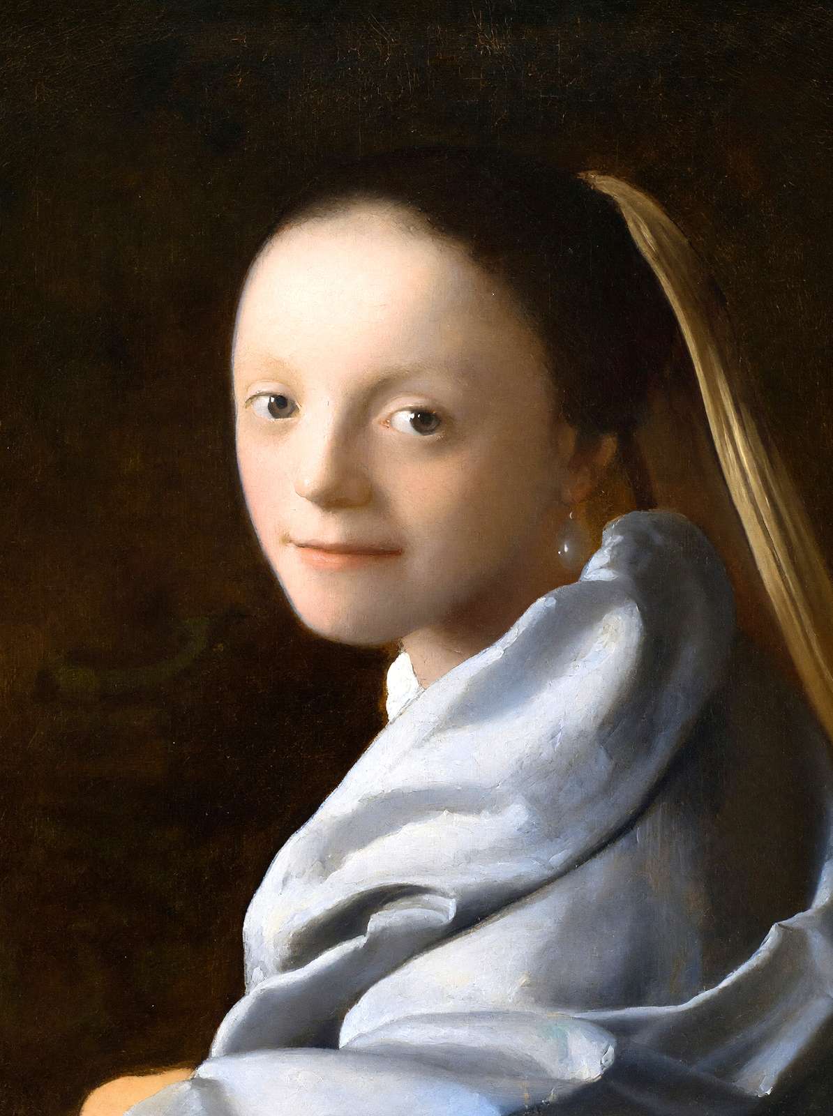 Study of a Young Woman Art Print 1667 Painting by Johannes Vermeer (6 Sizes)