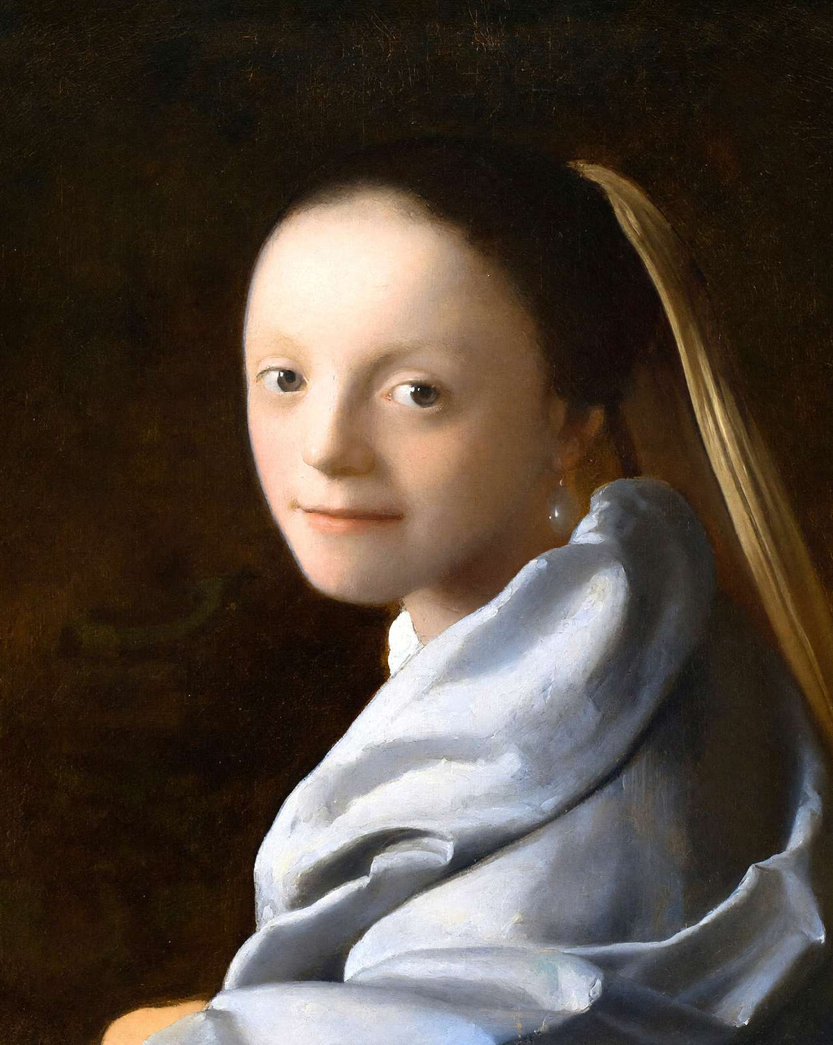 Study of a Young Woman art print by Johannes Vermeer (1667)