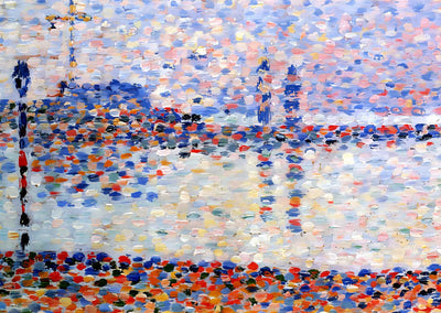 Study for 'the Channel at Gravelines, Evening' 1890 Seurat Art Print (6 Sizes)