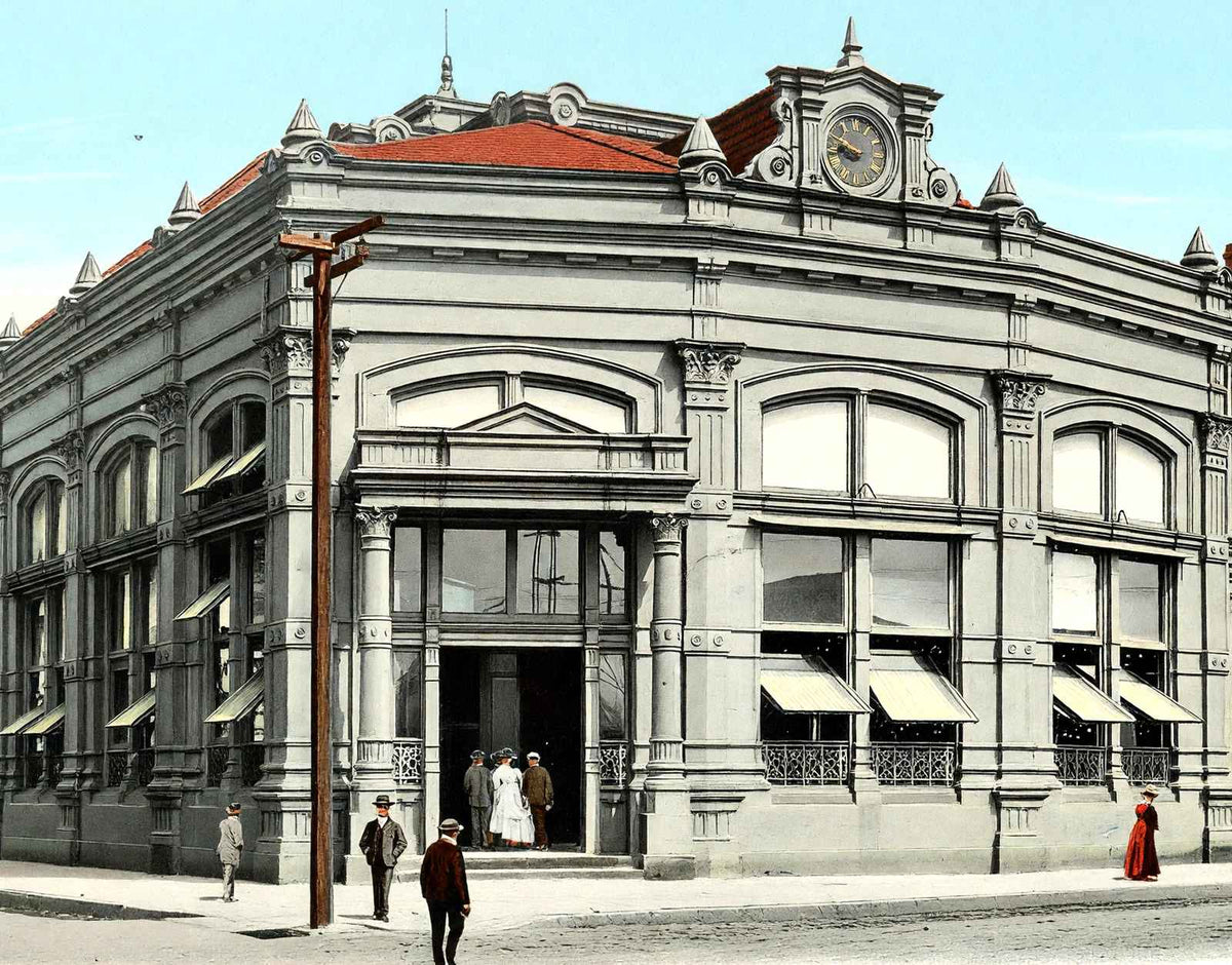 Sugar Exchange New Orleans in 1907 Vintage Print (7 Sizes) - Reproduction