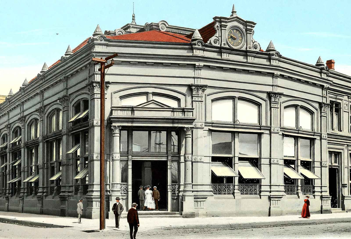 Sugar Exchange New Orleans in 1907 Vintage Print (7 Sizes) - Reproduction