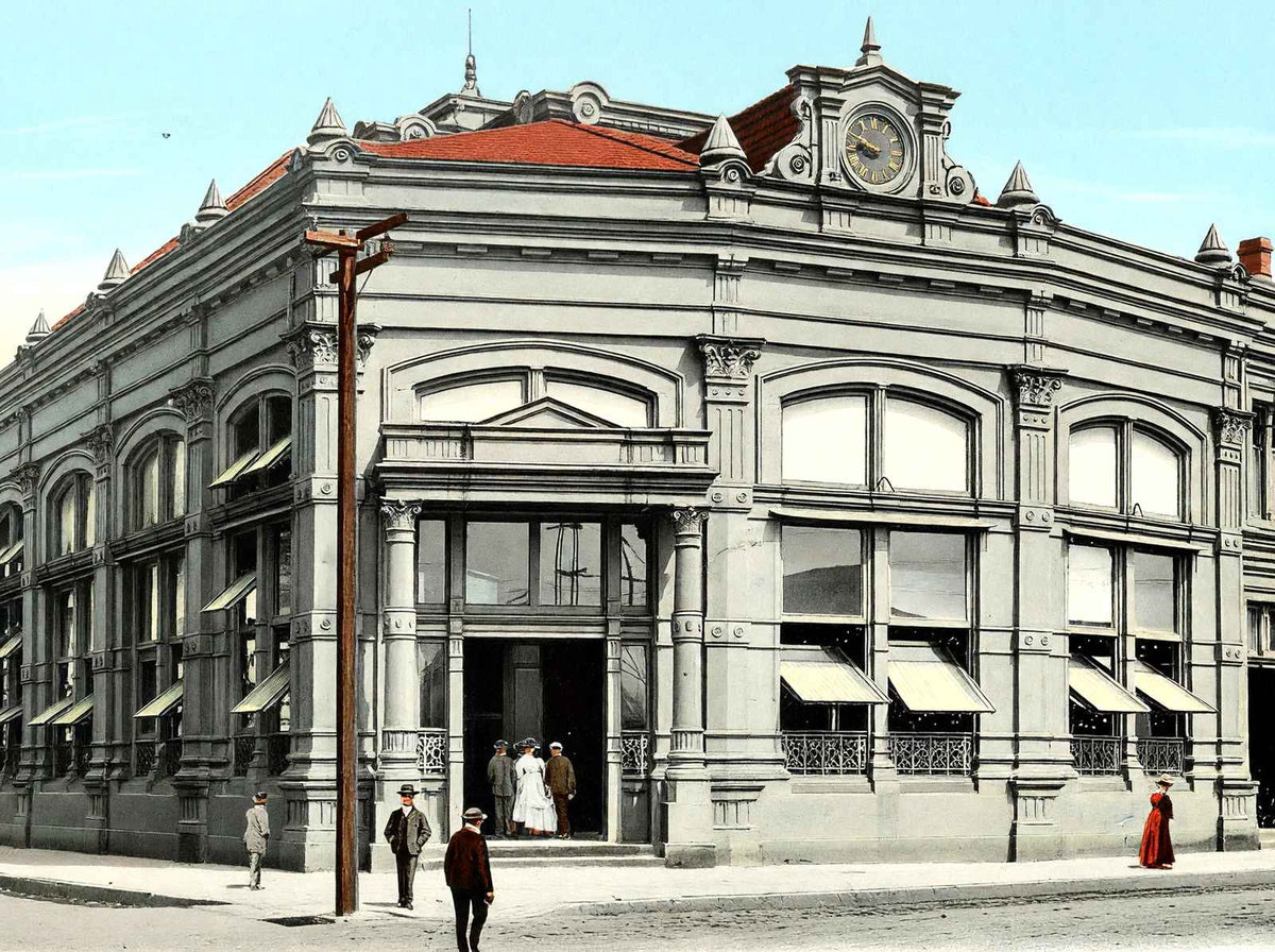 Sugar Exchange New Orleans in 1907 Vintage Print (7 Sizes) - Reproduction