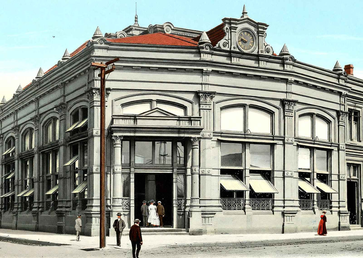Sugar Exchange New Orleans in 1907 Vintage Print (7 Sizes) - Reproduction
