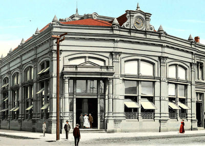 Sugar Exchange New Orleans in 1907 Vintage Print (7 Sizes) - Reproduction