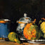 Sugar Bowl, Pears and Blue Cup 1866 Painting by Paul Cezanne Art Print (6 Sizes)