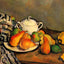Sugarbowl, Pears and Tablecloth Art Print 1894 by Paul Cezanne (6 Sizes)