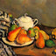 Sugarbowl, Pears and Tablecloth Art Print 1894 by Paul Cezanne (6 Sizes)