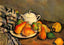 Sugarbowl, Pears and Tablecloth Art Print 1894 by Paul Cezanne (6 Sizes)