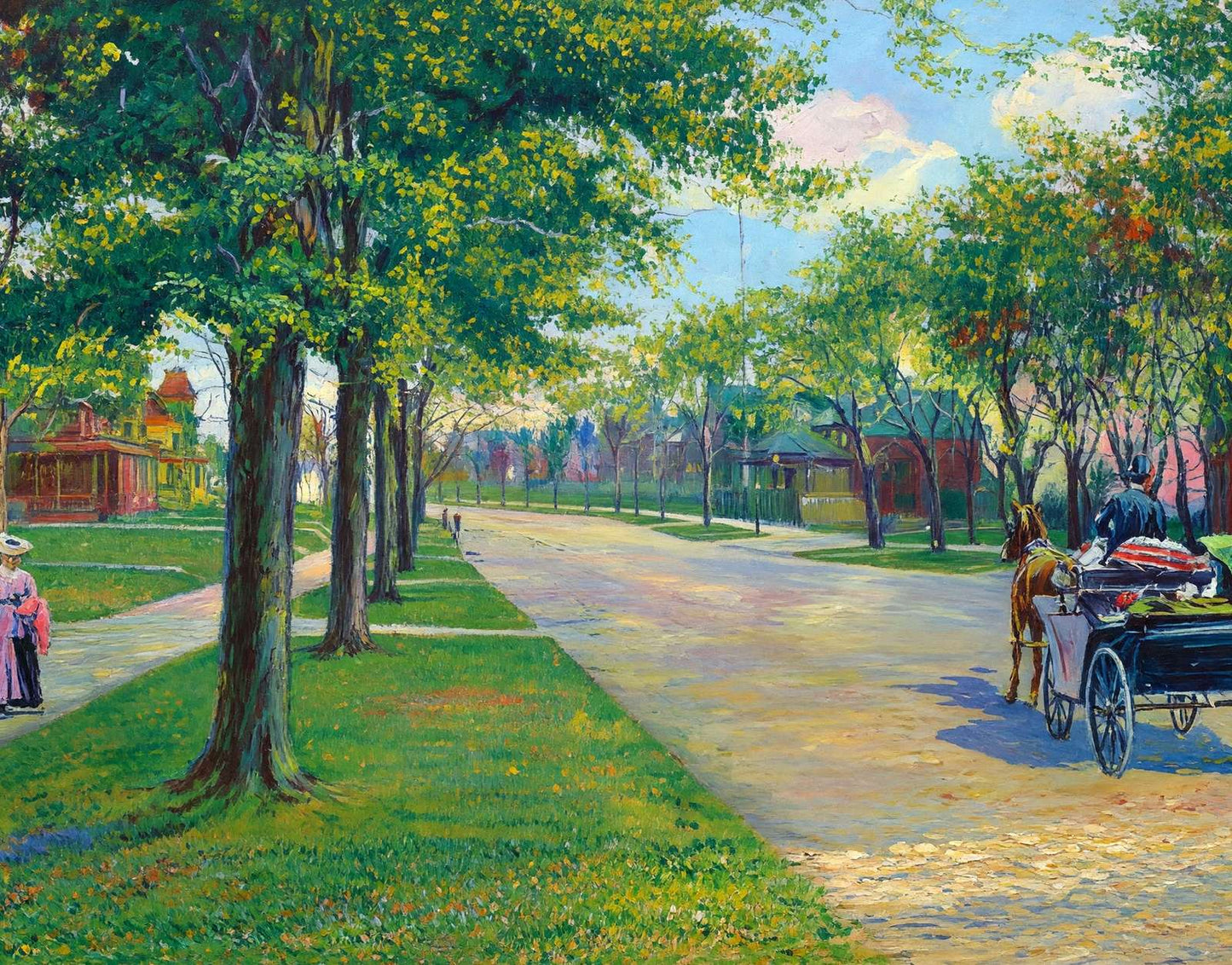 Summit Avenue St Paul in 1906 Art Print (7 Sizes) - Premium Print