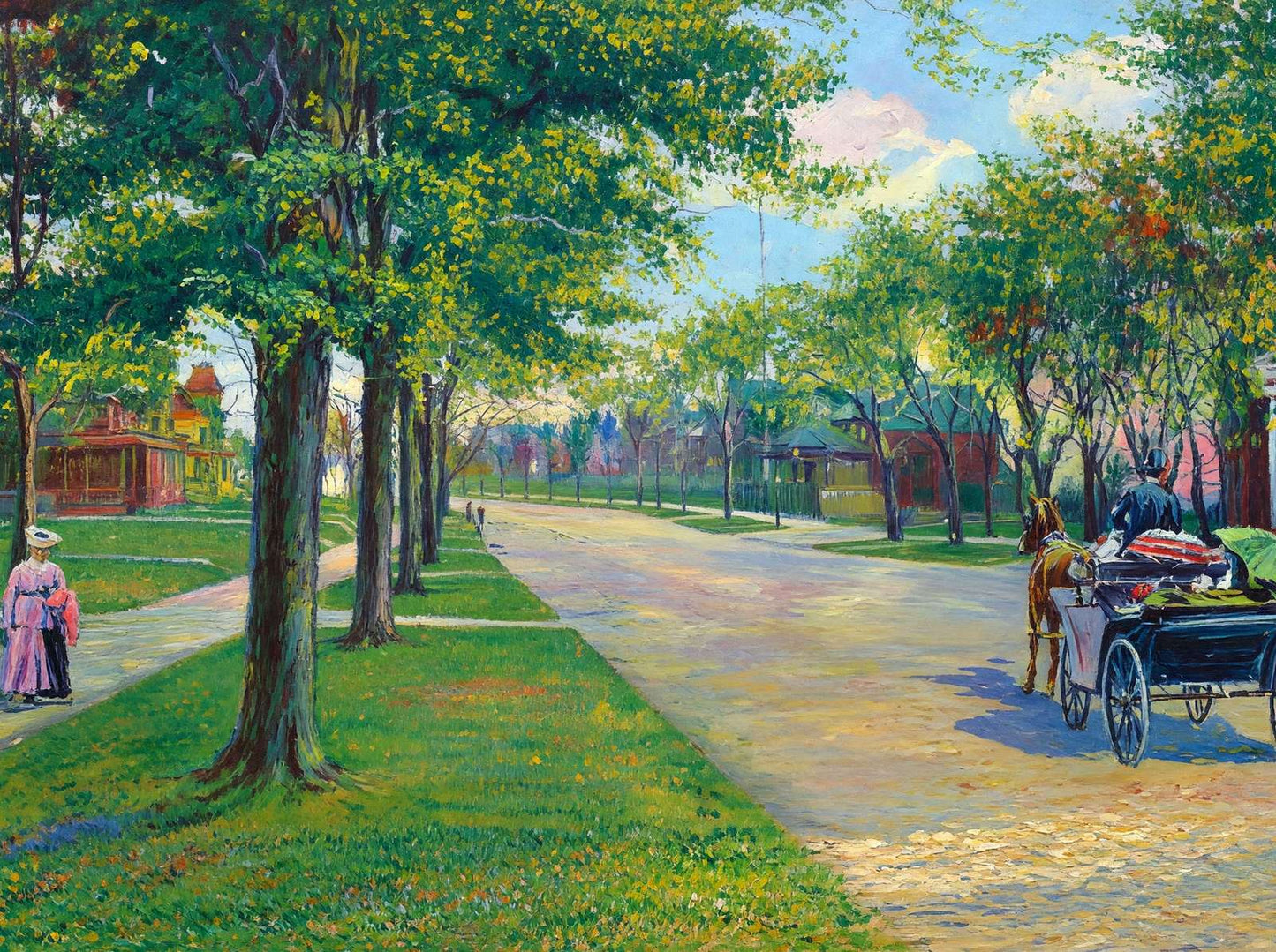 Summit Avenue St Paul in 1906 Art Print (7 Sizes) - Premium Print