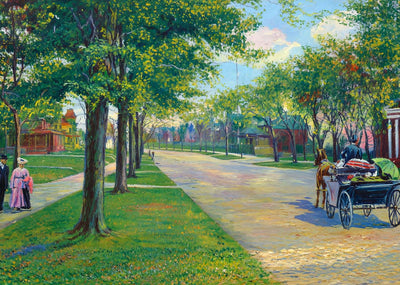 Summit Avenue St Paul in 1906 Art Print (7 Sizes) - Premium Print
