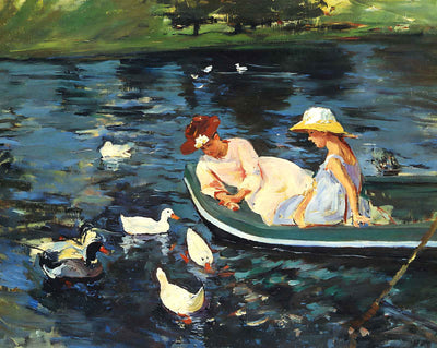 Summertime fine art print by Mary Cassatt (1894)