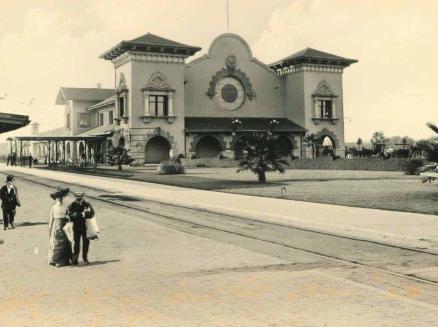 Sunset Depot San Antonio in 1906 Vintage Print (7 Sizes) - Archival Paper
