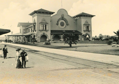 Sunset Depot San Antonio in 1906 Vintage Print (7 Sizes) - Archival Paper