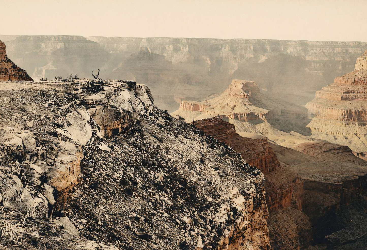 Sunset from Bright Angel Hotel Grand Canyon in 1908 Vintage Print (7 Sizes)