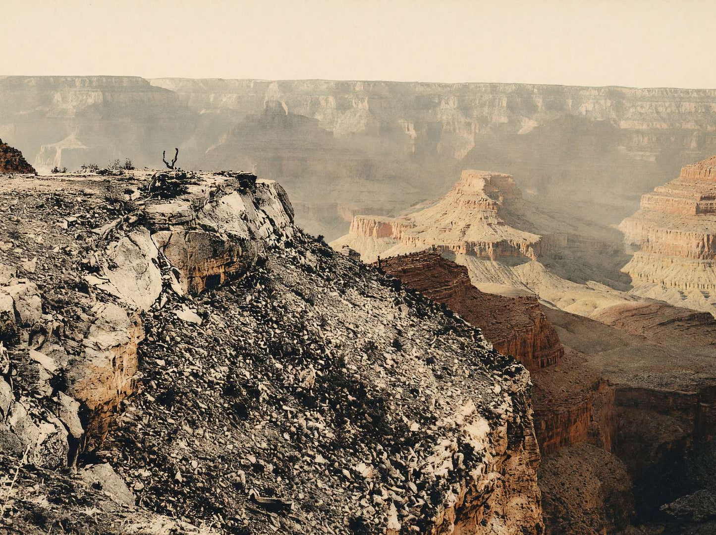 Sunset from Bright Angel Hotel Grand Canyon in 1908 Vintage Print (7 Sizes)