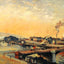 Sunrise at Rouen 1898 Painting by Camille Pissarro Art Print (6 Sizes)