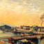 Sunrise at Rouen 1898 Painting by Camille Pissarro Art Print (6 Sizes)