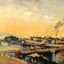 Sunrise at Rouen art print by Camille Pissarro (1898)