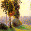 Sunset at Sent Charlez. Eragny Fine Art Print 1891 by Camille Pissarro (6 Sizes)