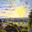 Sunset at Eragny 1890 Painting by Camille Pissarro Art Print (6 Sizes)