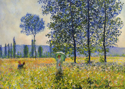 Sunlight Effect under the Poplars 1887 by Claude Monet Art Print (6 Sizes)