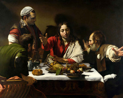 Supper at Emmaus art print by Caravaggio