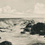 Surf Scene Off Portland Maine in 1908 Vintage Print (7 Sizes) - Premium Print