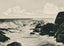 Surf Scene Off Portland Maine in 1908 Vintage Print (7 Sizes) - Premium Print