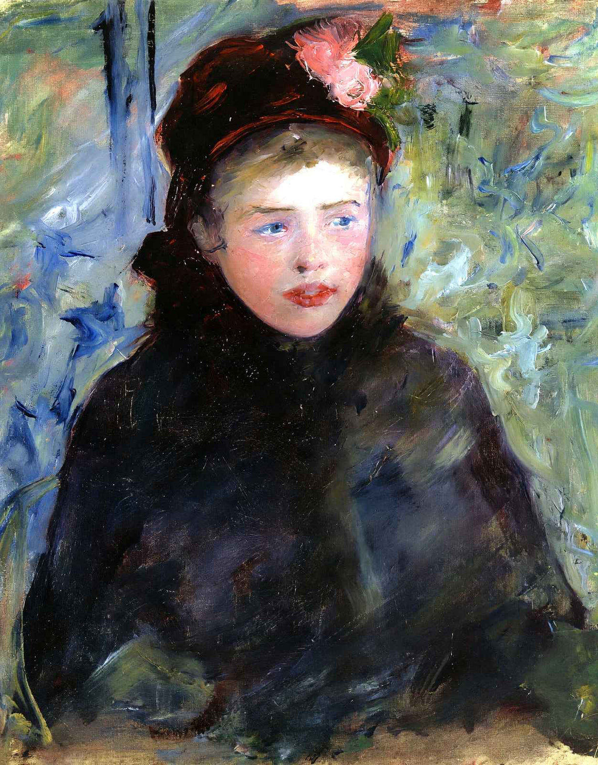 Susan in a Toque Trimmed with Two Roses 1881 by Mary Cassatt Art Print (6 Sizes)