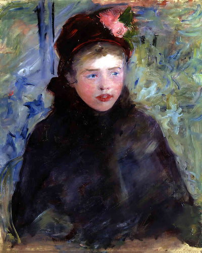 Susan in a Toque Trimmed with Two Roses by Mary Cassatt 8x10" Art Print