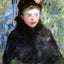 Susan in a Toque Trimmed with Two Roses painting print by Mary Cassatt (1881)