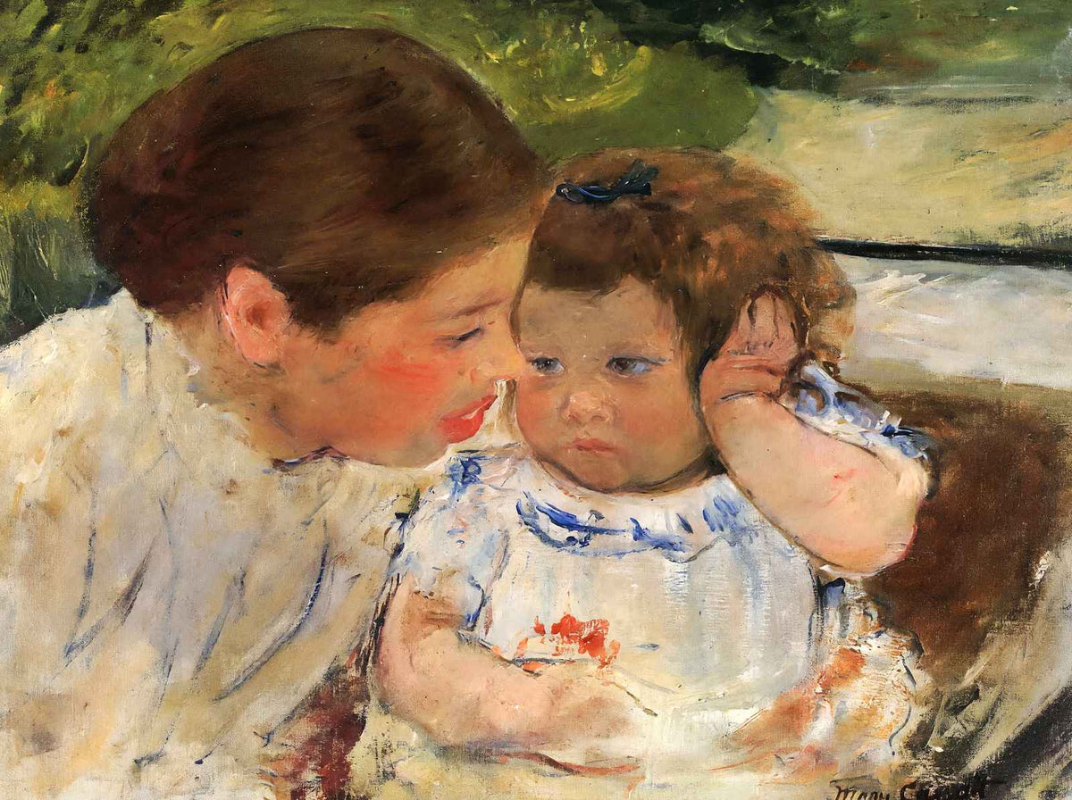 Susan Comforting the Baby (No.1) Art Print 1881 by Mary Cassatt (6 Sizes)