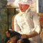 Susan on a Balcony Holding a Dog 1883 by Mary Cassatt Art Print (6 Sizes)