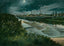 Suspension Bridge Night View Waco in 1905 Vintage Print (7 Sizes) - Retouched