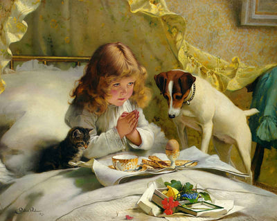 Suspense art print by Charles Burton Barber