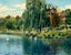 Swan Island Grant Park Atlanta in 1906 Art Print (7 Sizes) - Premium Print
