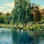 Swan Island Grant Park Atlanta in 1906 Art Print (7 Sizes) - Premium Print
