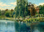 Swan Island Grant Park Atlanta in 1906 Art Print (7 Sizes) - Premium Print