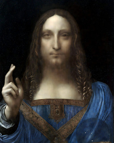 Salvator Mundi Painting by Leonardo da Vinci 8x10" Art Print (Jesus)