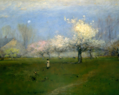 Spring Blossoms, Montclair Painting by George Inness 8x10" Art Print