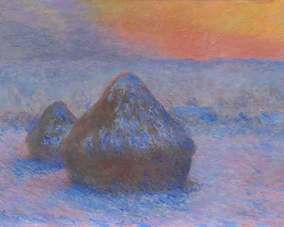 Stacks of Wheat (Sunset