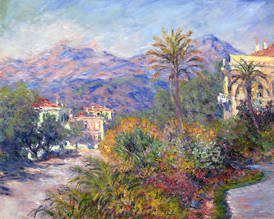 Strada Romada in Bordighera Painting by Claude Monet 8x10" Art Print
